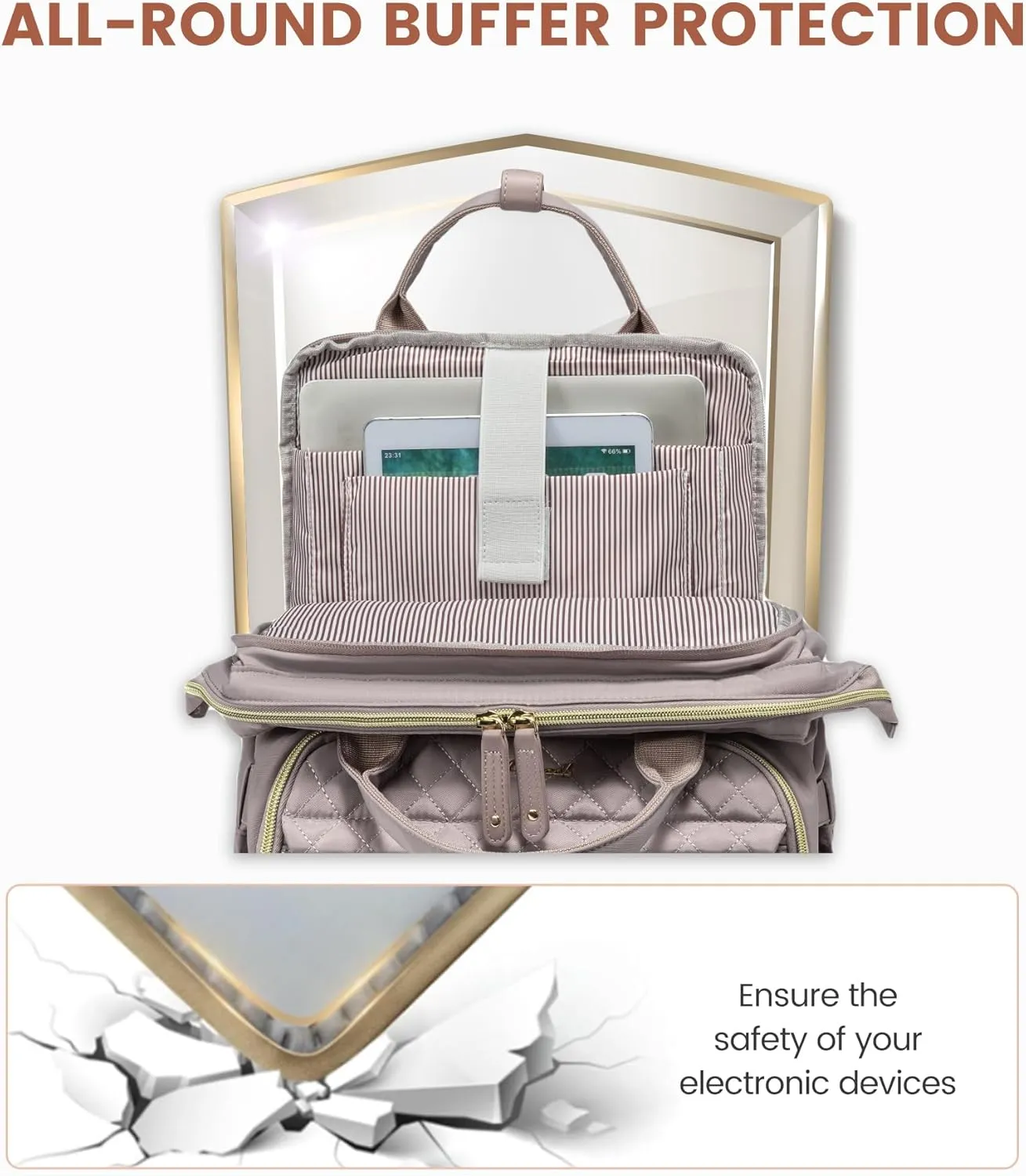 LOVEVOOK Laptop Backpack for Women, 15.6'' Waterproof Nurse Bag Teacher Work Backpack Purse for Women, Travel Computer Backpack for College Office Business Ladies
