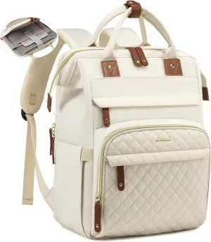 LOVEVOOK Laptop Backpack for Women, 17.3'' Waterproof Nurse Bag Teacher Work Backpack Purse for Women, Travel Computer Backpack for College Office Business Ladies