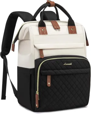 LOVEVOOK Laptop Backpack for Women, 17.3'' Waterproof Nurse Bag Teacher Work Backpack Purse for Women, Travel Computer Backpack for College Office Business Ladies