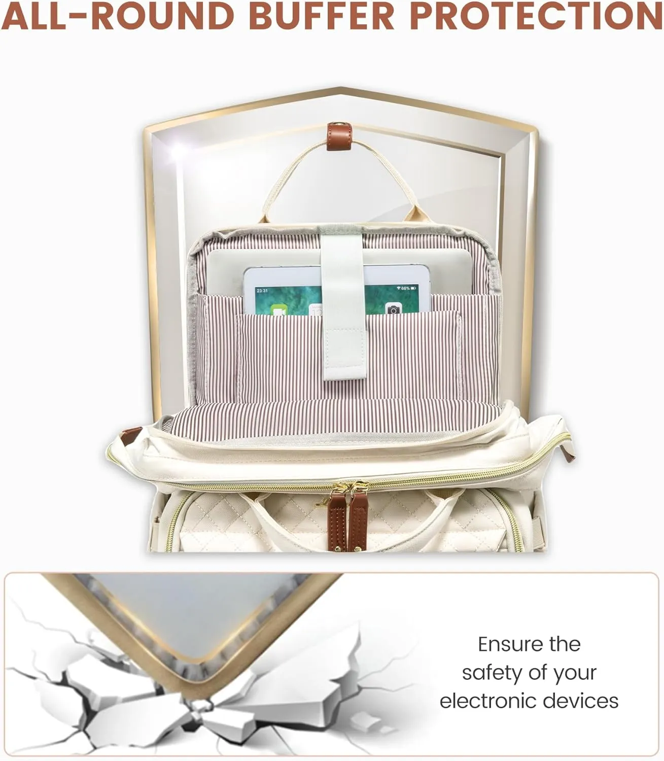 LOVEVOOK Laptop Backpack for Women, 17.3'' Waterproof Nurse Bag Teacher Work Backpack Purse for Women, Travel Computer Backpack for College Office Business Ladies