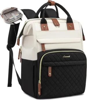 LOVEVOOK Laptop Backpack for Women, 17.3'' Waterproof Nurse Bag Teacher Work Backpack Purse for Women, Travel Computer Backpack for College Office Business Ladies