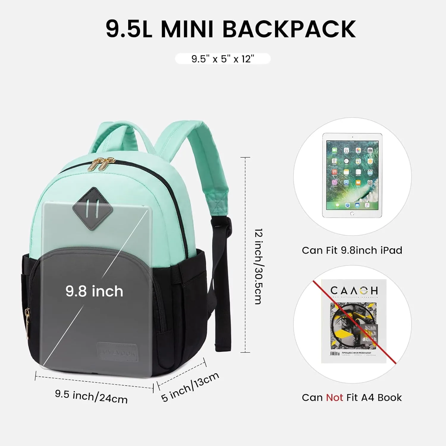LOVEVOOK Mini Backpack for Women Light Weight Small Waterproof Backpack Purses Daily Backpack…