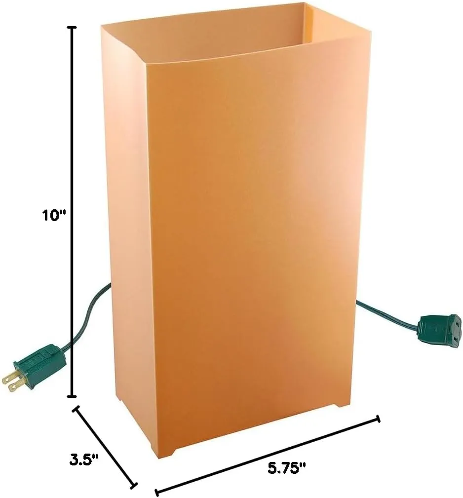 LumaBase Electric Luminaria Kit, Tan - Set of 10