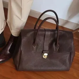 Luxury Designer Messenger Clutch Genuine Leather Handbag for Women Soft Leather Large Capacity Work Tote Bag