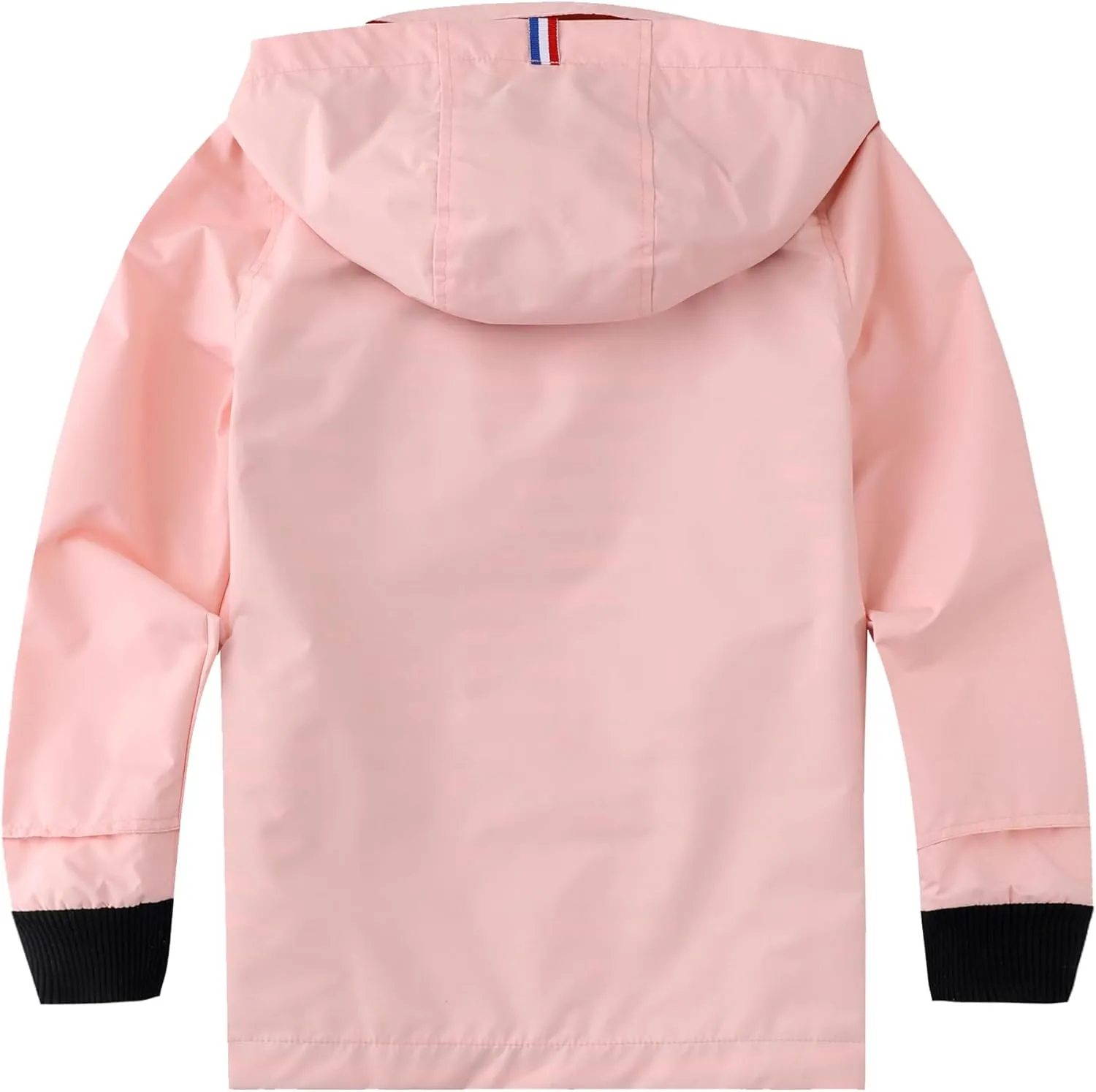 M2C Boys Girls Hooded Cotton Lined Rain Jacket Light Windbreaker