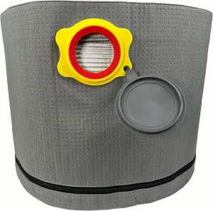 Macam Reusable Dust Bag Compatible with Dewalt and Vacmaster Shop Vacs - 4-16 Gallons Capacity, 1 Pack Vacuum Bag, Filter Bag, Easy emptying (14-16 Gallons)
