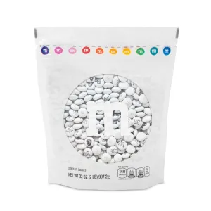 M&M’S WORLD Wedding Themed M&M'S Candy Bulk - 2 lbs Assorted Chocolate Candy for Wedding Decor, Just Married, I Do Decorations