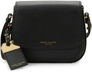 Marc Jacobs Rider Leather Crossbody Bag (Black)