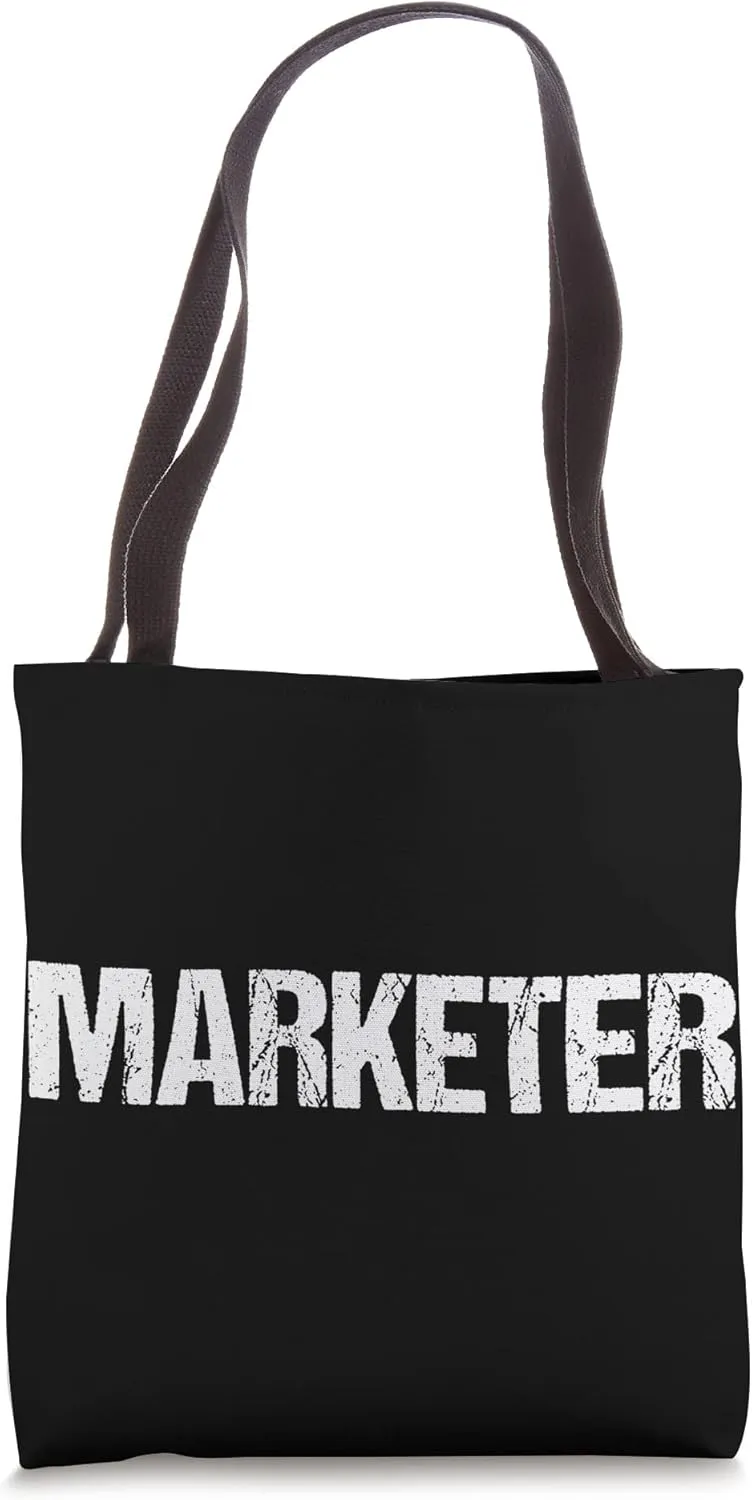Marketer Simple Title Tote Bag