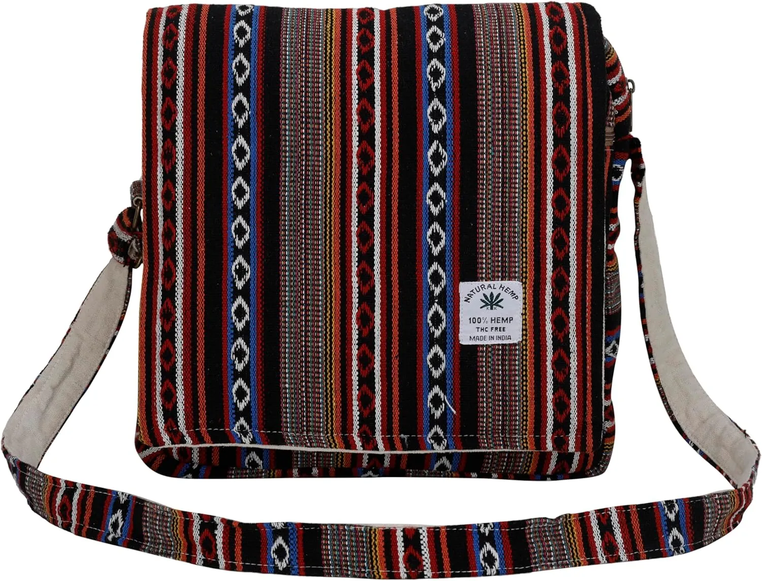 Marubhumi Core Hemp Bag,Messenger Hippie Crossbody Shoulder Bag Travel,Adjustable Strap, Hobo indian Tote Bag,Boho Purse Over-the-Shoulder Sling Bag -Unisex