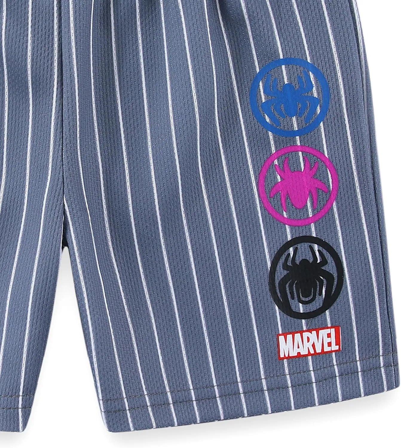 Marvel Spider-Man Miles Morales Avengers Boys Tank Top Shirt and Active Mesh Short Set for Toddlers and Big Kids
