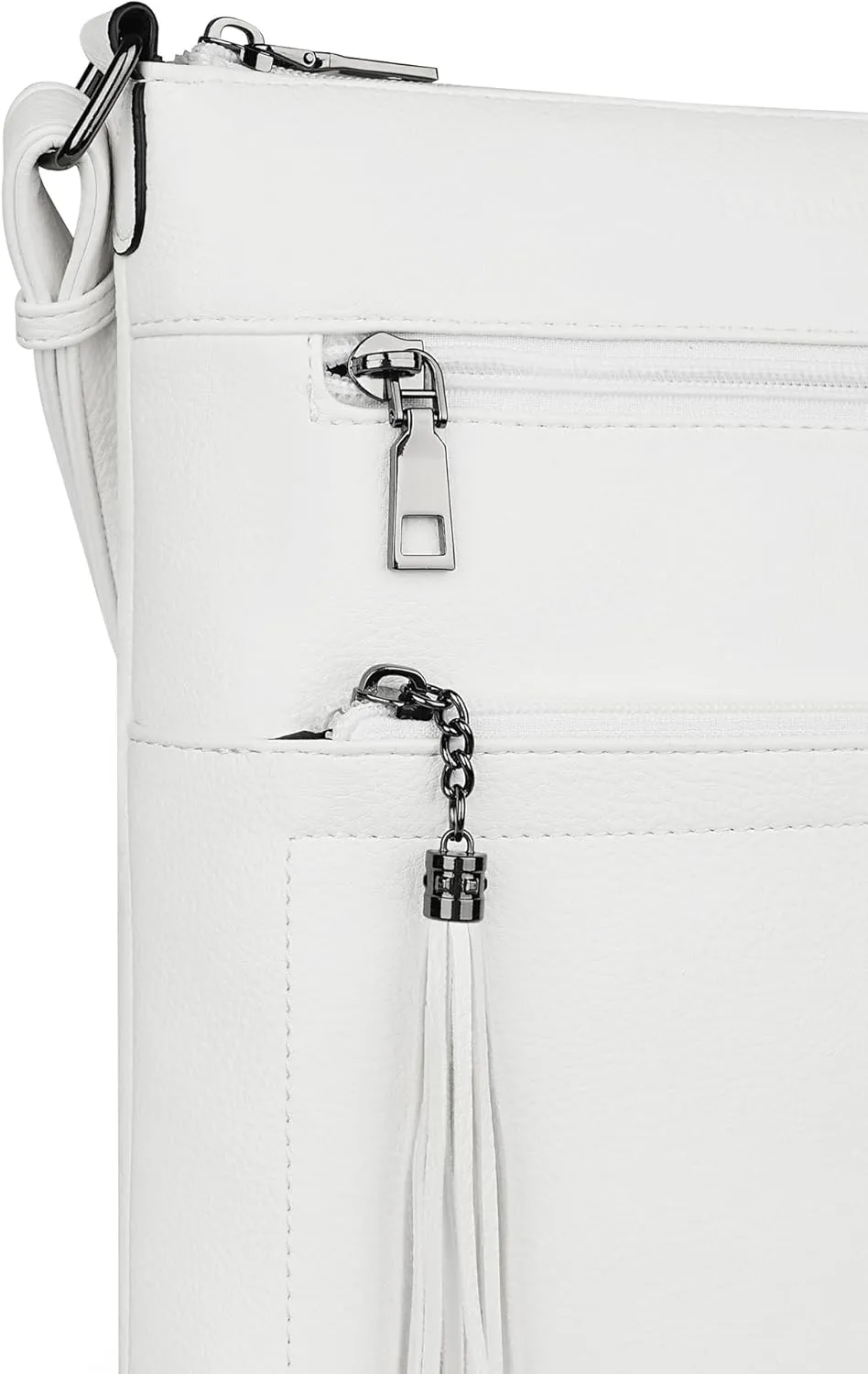 MASINTOR Crossbody Purses for Women, Multi Pocket Casual Crossbody Bag, Adjustable Strap Shoulder Bag with Tassel
