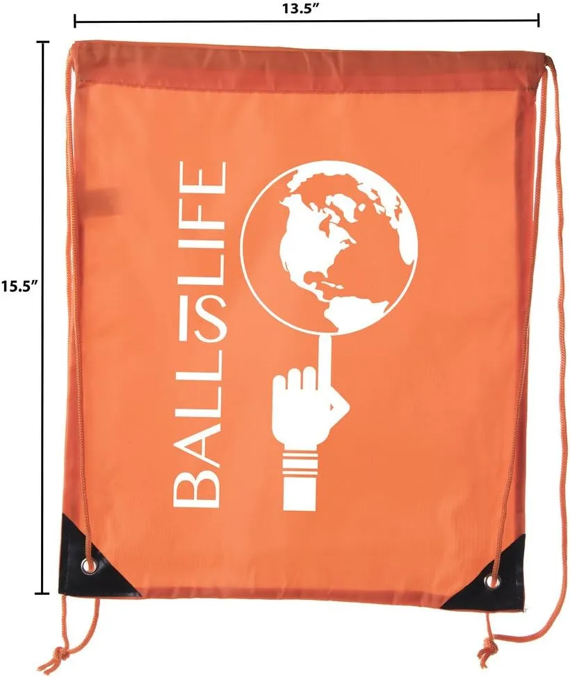 Mato & Hash Basketball Drawstring Bags with 3,6, and 10 pack Bulk Options 10PK Orange CA2500Basketball S4