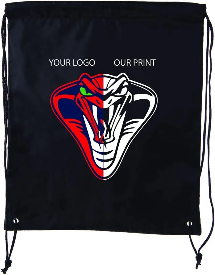 Mato & Hash Custom Bags With Your Logo | Promotional Drawstring Backpack - 50PK Forest Green CE2500