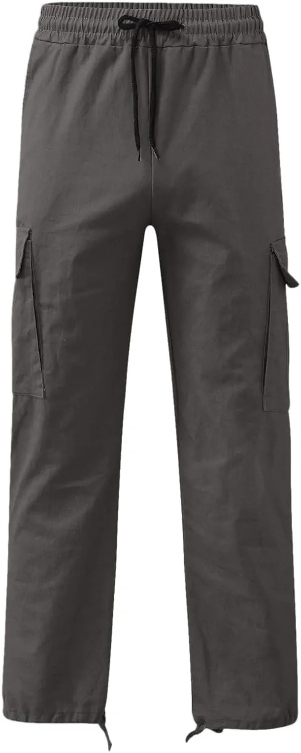 Men's Athletic Running Sweatpants Pants Straight-Leg Fitness Sports Men's Pants Casual Cargo Pants Workout Joggers