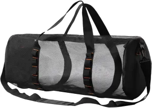 Mesh Duffels Dive Bag, Scubas Bag Diving Equipment Foldable Diving Bag, for Water Sports & Beach Activities like Swimming, Diving & Snorkeling