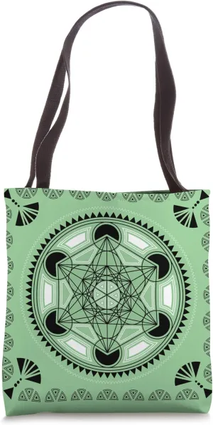 Metatronscube, Sacred Geometry, Platonic Solids, Yoga Tote Bag