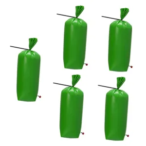 Mikikit 5pcs Plant Tree Watering Bags Trees Drip Irrigation Bags for Tree Irrigation Bags Watering Bags for Shrubs Tree Root Watering Bags Tree Bag Slow Release Watering Bag Green