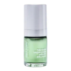 Mila d'Opiz The Vegan Green Caviar Ageless Eye Cream - Under Eye Cream Anti Aging with Argan Oil, Aloe Vera - Tightens Fine Lines, Wrinkles - 0.5 oz