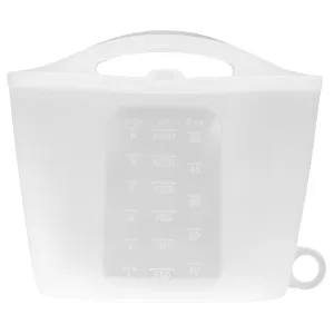 Milisten Large Capacity Reusable Silicone Fresh Keeping Bag 1200ml Steam Bag for Microwave Food Storage Baby Bottles