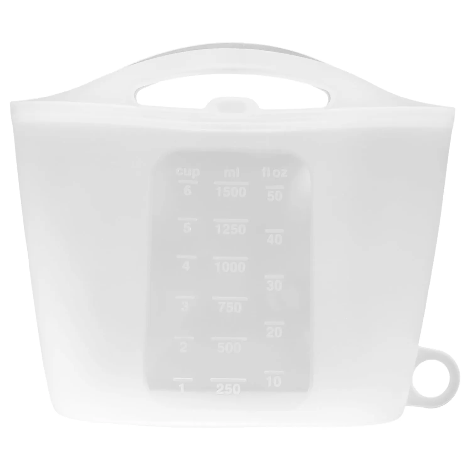 Milisten Large Capacity Reusable Silicone Fresh Keeping Bag 1200ml Steam Bag for Microwave Food Storage Baby Bottles