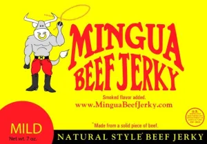 Mingua Beef Jerky - 2 Big Milds   2 Big Hot Bags - 7 oz each bag