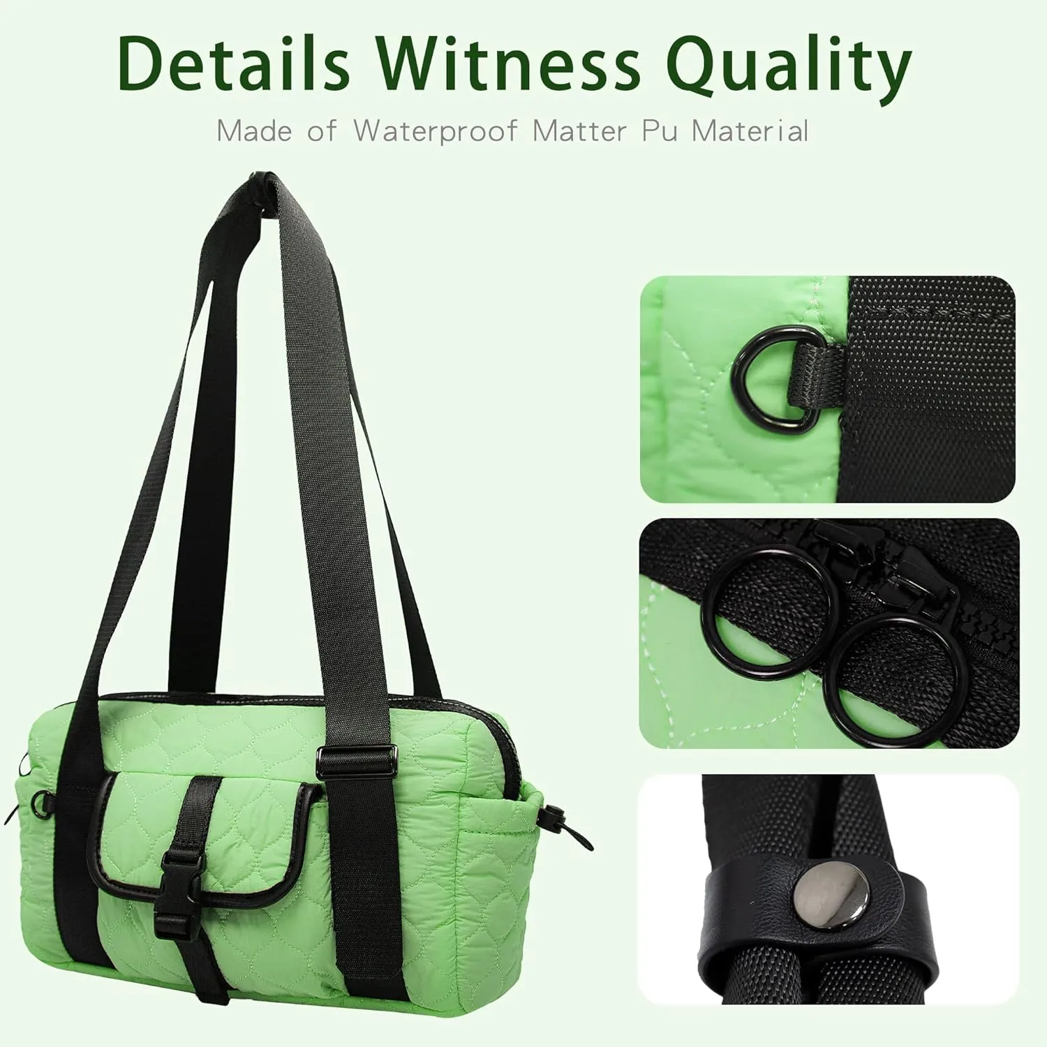 Mini gym bag for Women Waterproof Travel Duffle Bag Tote bag with Wet Compartments Small Workout Sport Bag for Girls (Green)