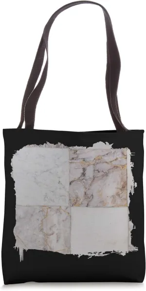 Minimalist Granite Tiles Cute Novelty Lover Gift Tote Bag