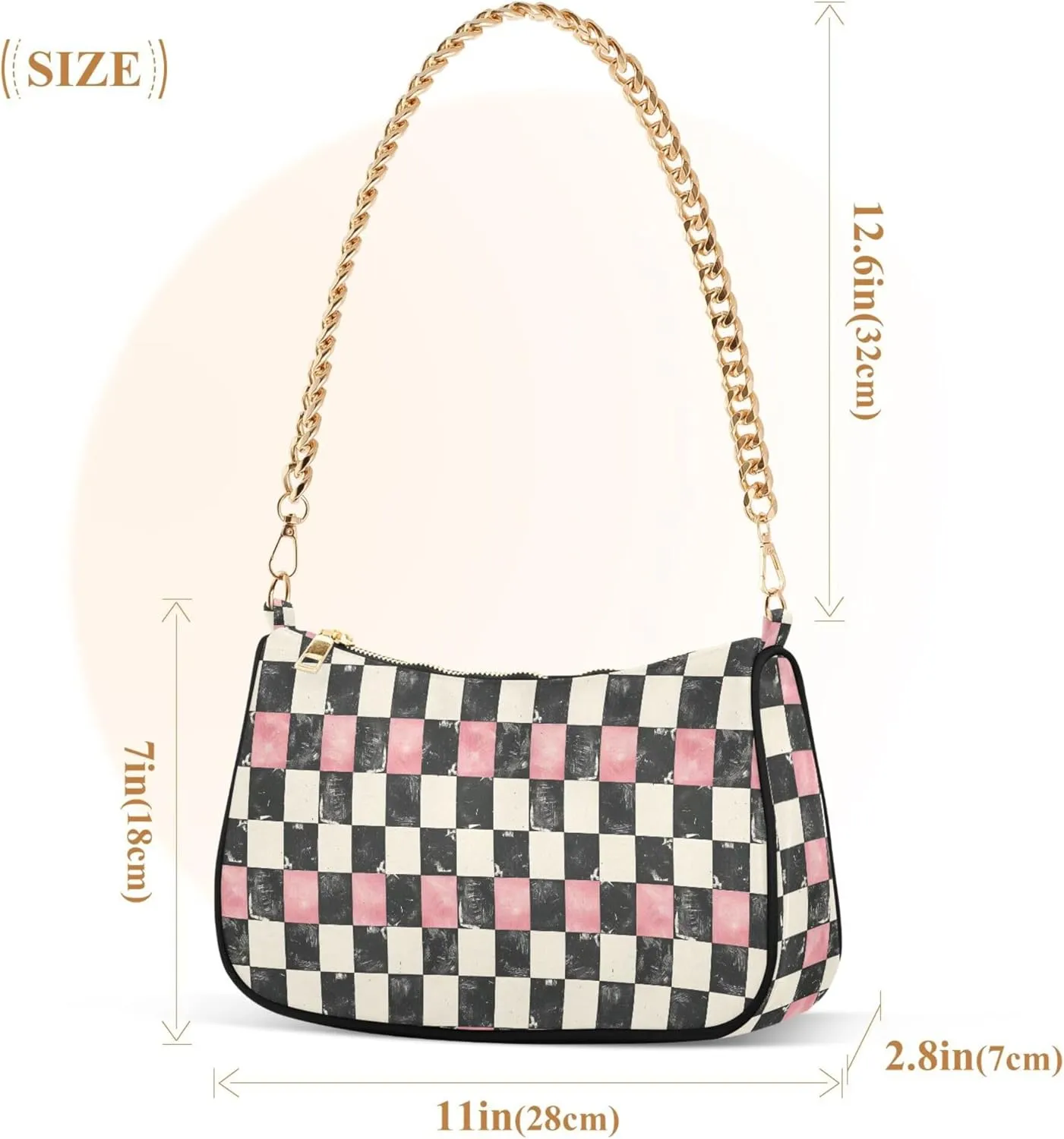 MNSRUU Handbag Purses for Women Boho Chain Shoulder Bag