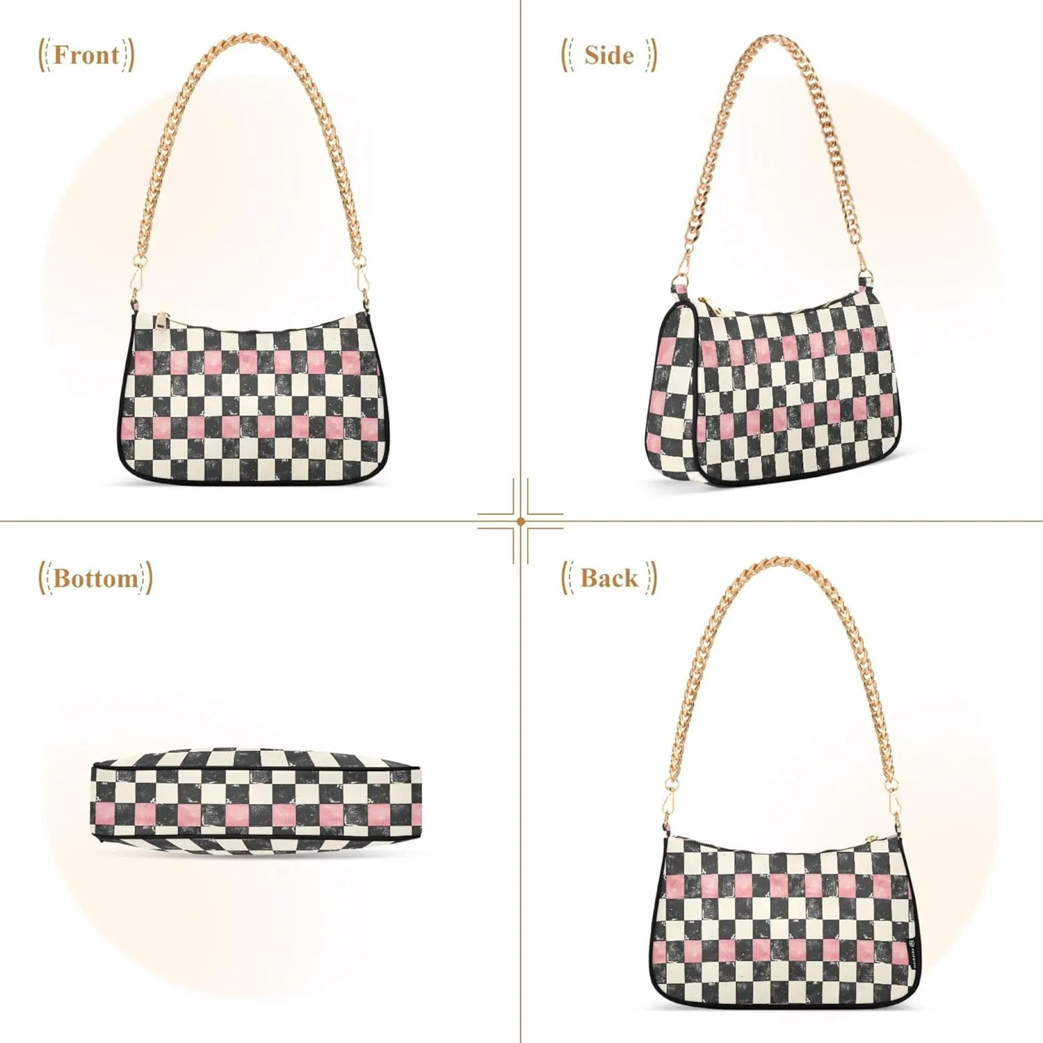 MNSRUU Handbag Purses for Women Boho Chain Shoulder Bag