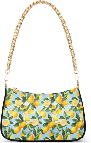 MNSRUU Handbag Purses for Women Lemons Chain Shoulder Bag