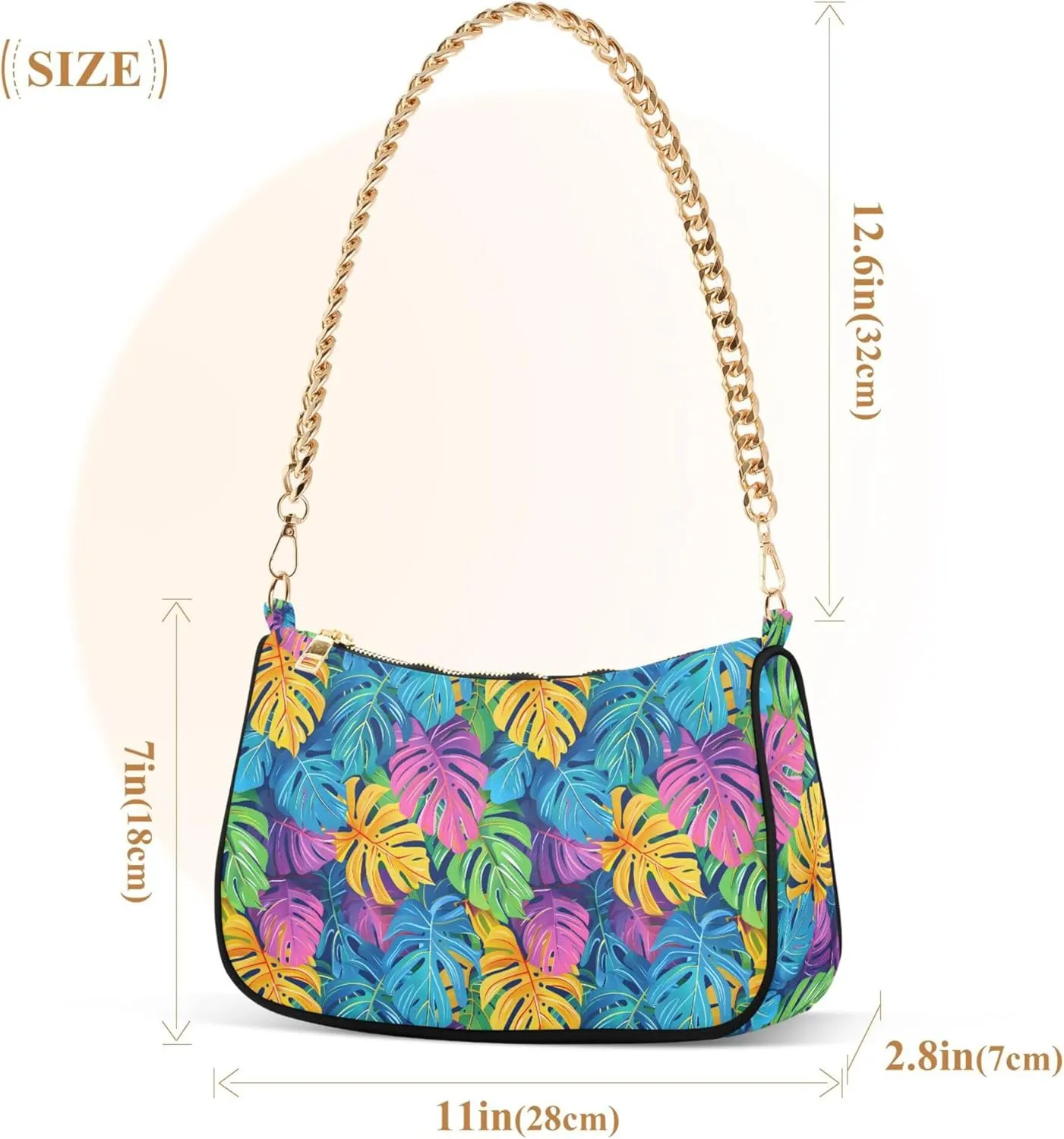 MNSRUU Handbag Purses for Women Lemons Chain Shoulder Bag