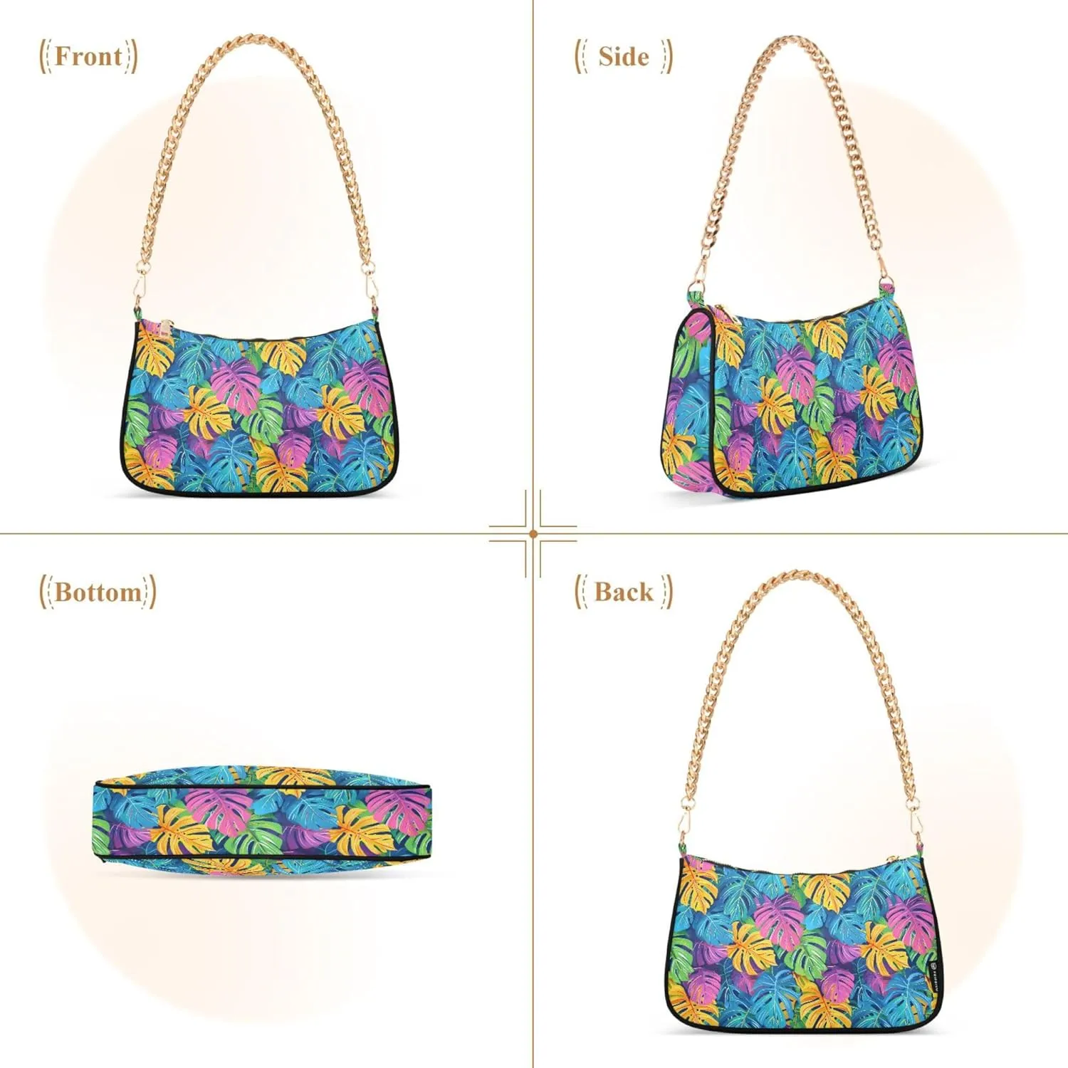 MNSRUU Handbag Purses for Women Lemons Chain Shoulder Bag