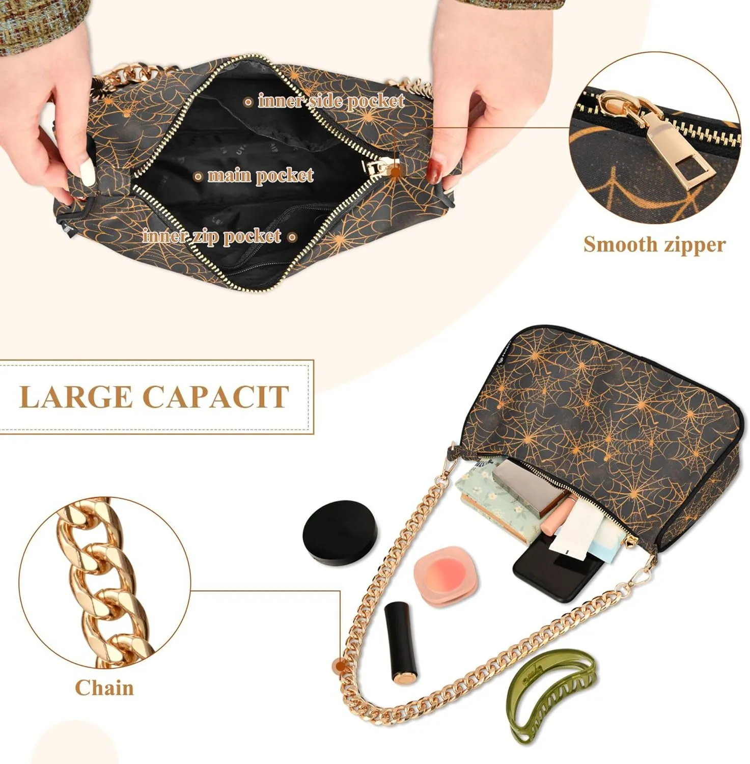 MNSRUU Handbag Purses for Women Line Chain Shoulder Bag