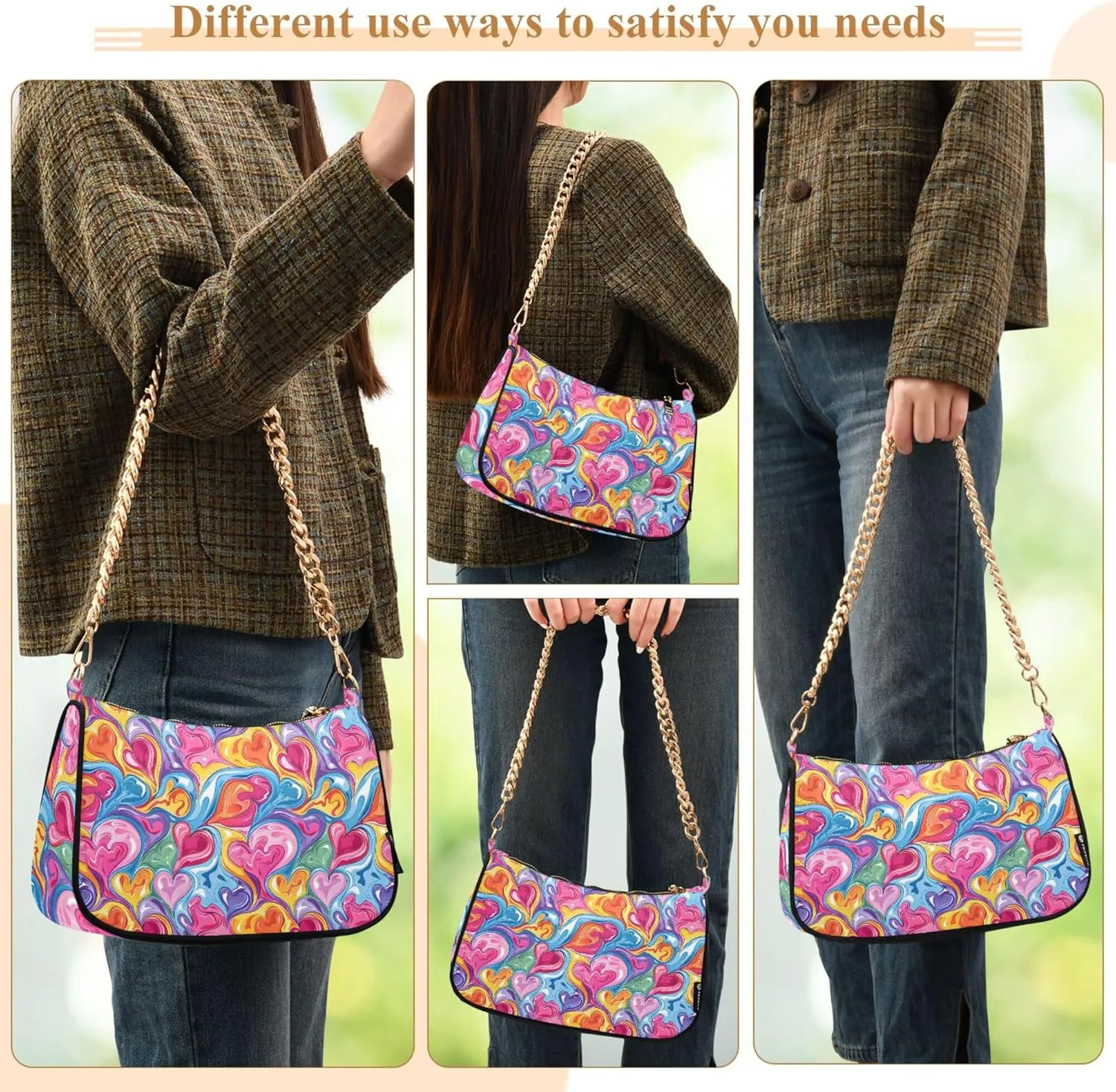 MNSRUU Handbag Purses for Women Line Chain Shoulder Bag