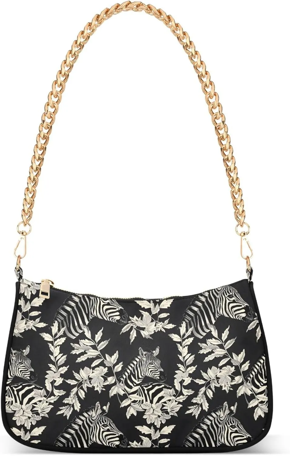 MNSRUU Handbag Purses for Women Zebra Chain Shoulder Bag