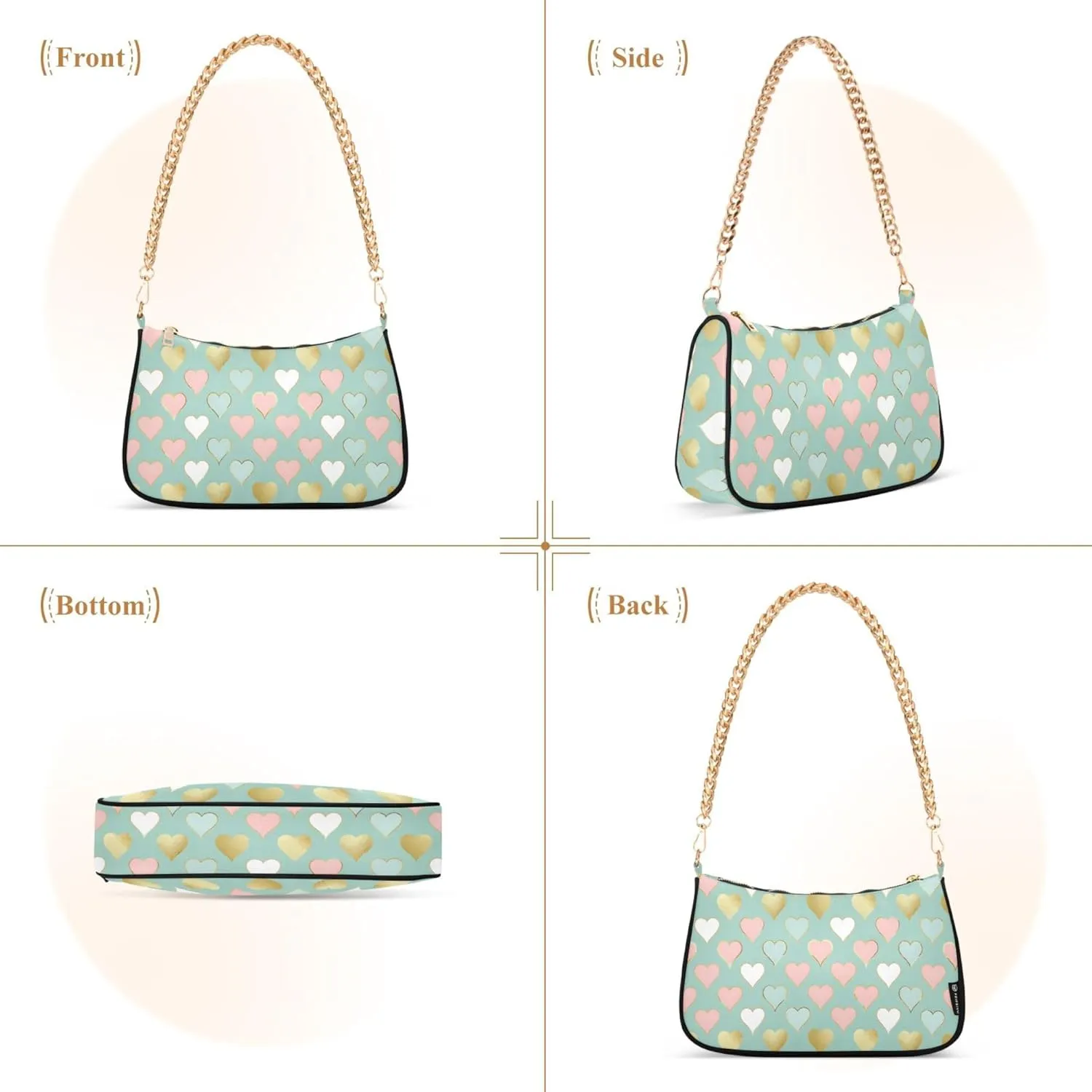 MNSRUU Handbag Purses Women Black Checkered Chain bag