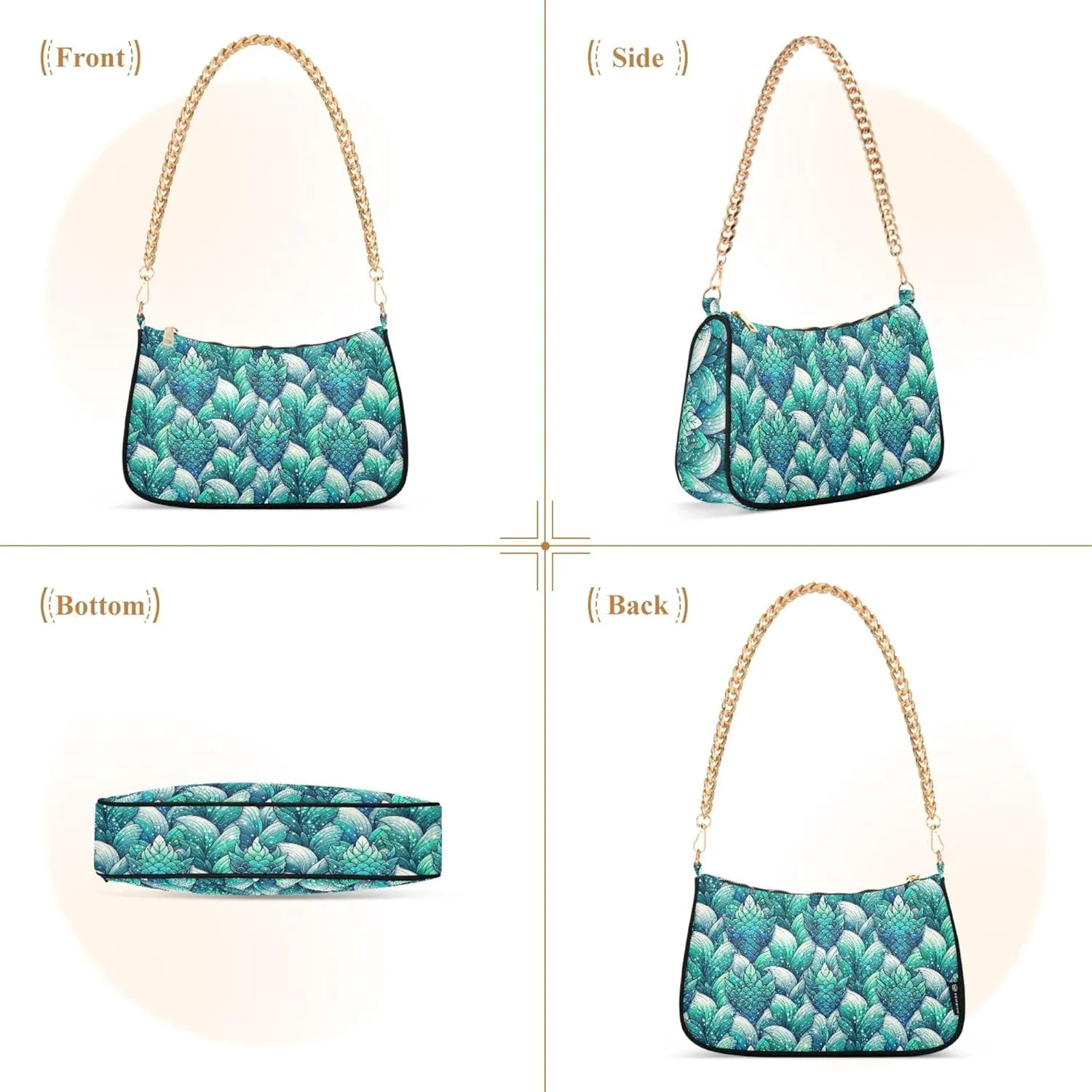 MNSRUU Handbag Purses Women Black Checkered Chain bag