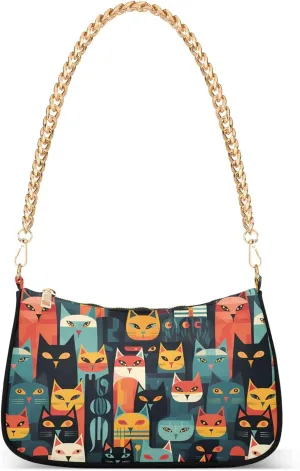MNSRUU Handbag Purses Women Cut Chain Shoulder bag