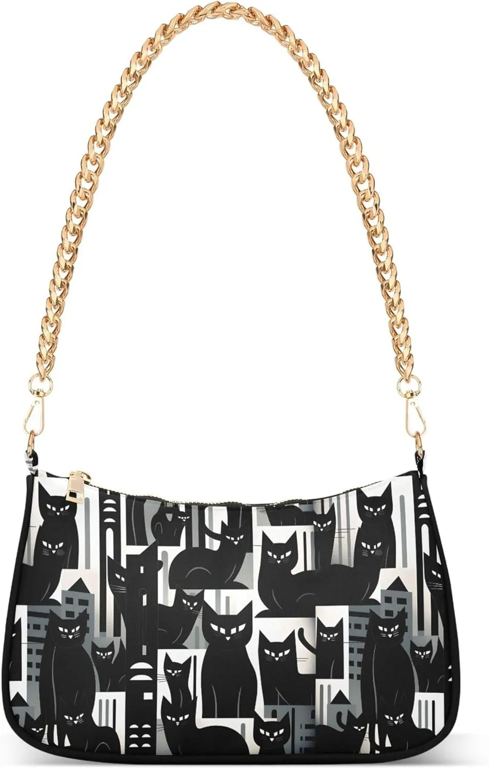 MNSRUU Handbag Purses Women Cut Chain Shoulder bag