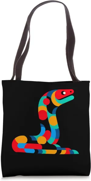 Modern Geometric Minimalism Illustration Moray Eel Art Tote Bag