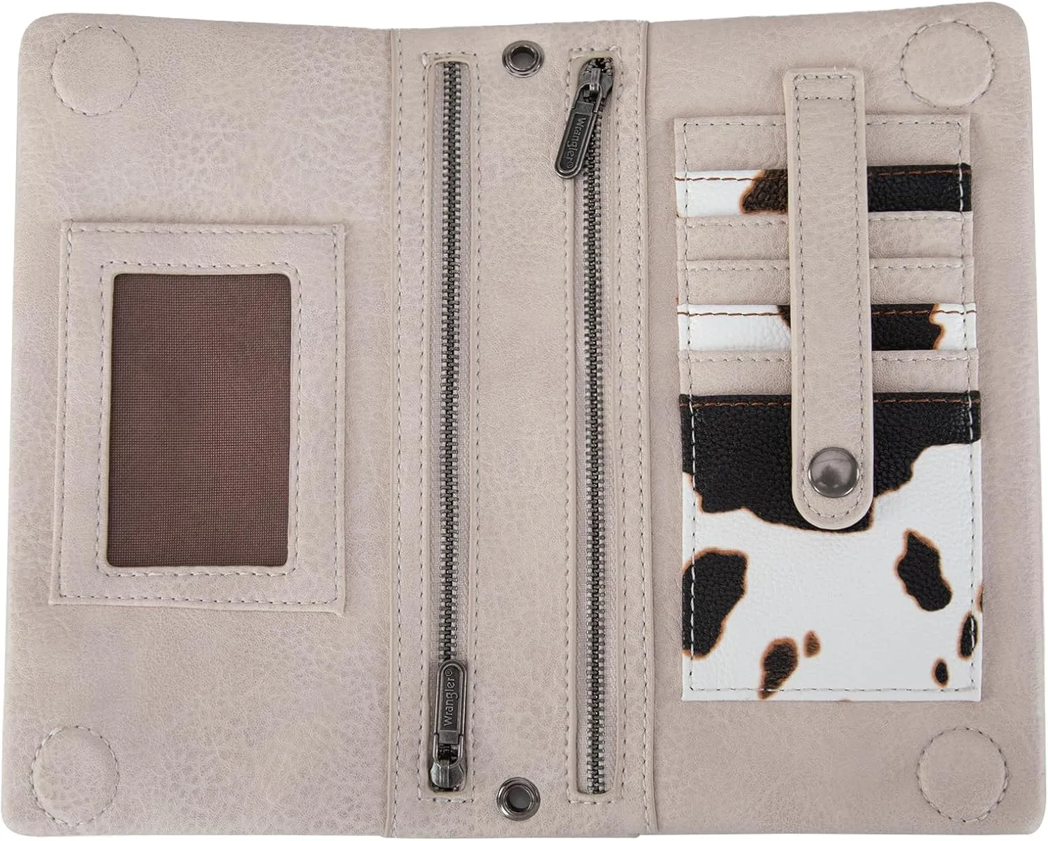 Montana West Wrangler Womens Wristlet Wallet RFID Blocking Bifold Clutch Credit Card Holder Purse with Crossbody Strap