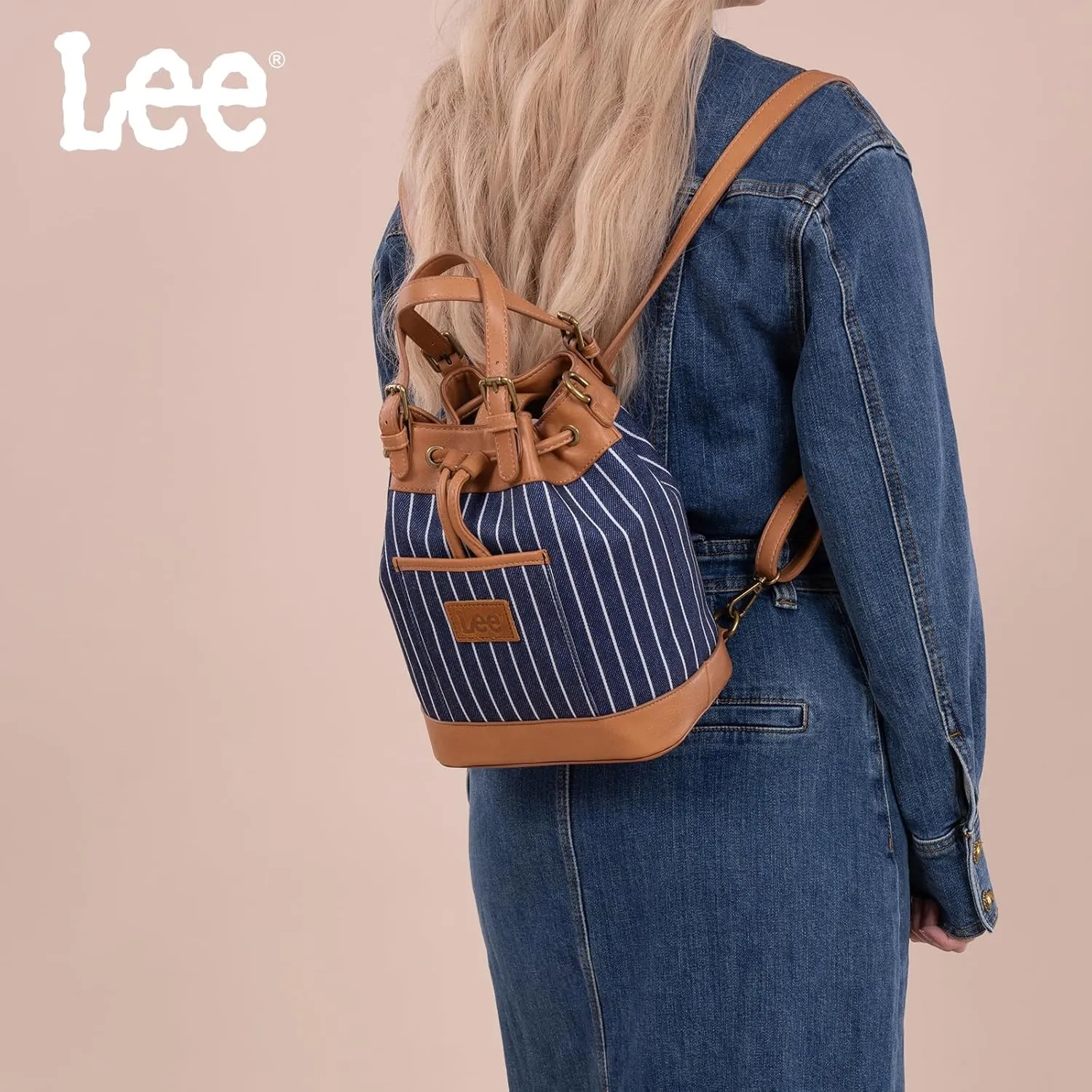 Montana West x Lee 3-in-1 Convertible Purses for Women – Drawstring Bucket Bag, Crossbody Bag & Backpack Purse