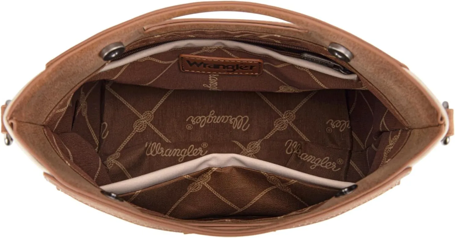 Montana West x Wrangler Small Aztec Satchel Handbags for Women with Crossbody Strap