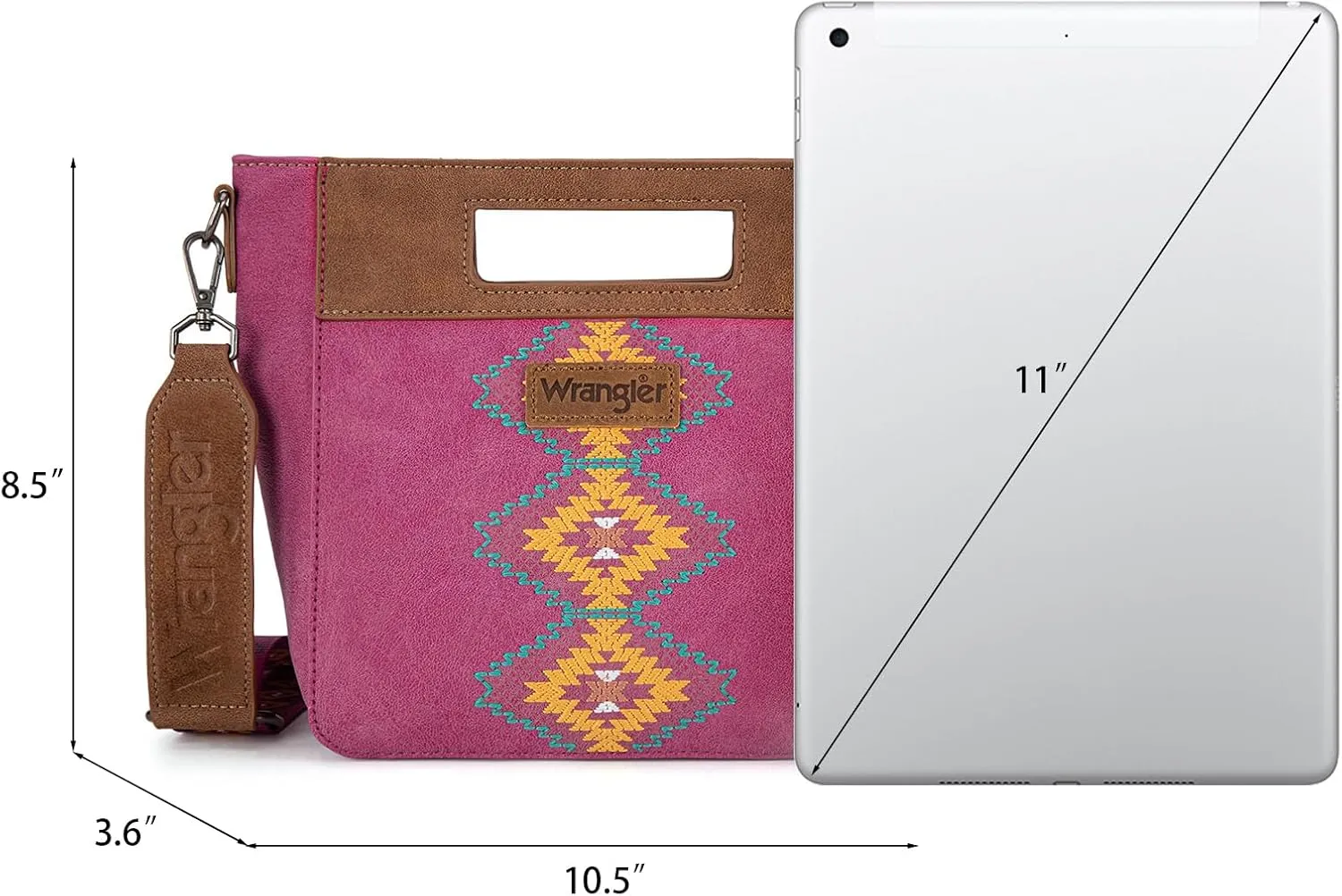 Montana West x Wrangler Small Aztec Satchel Handbags for Women with Crossbody Strap