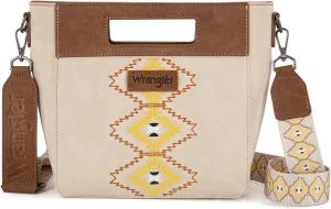 Montana West x Wrangler Small Aztec Satchel Handbags for Women with Crossbody Strap