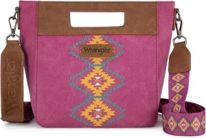 Montana West x Wrangler Small Aztec Satchel Handbags for Women with Crossbody Strap