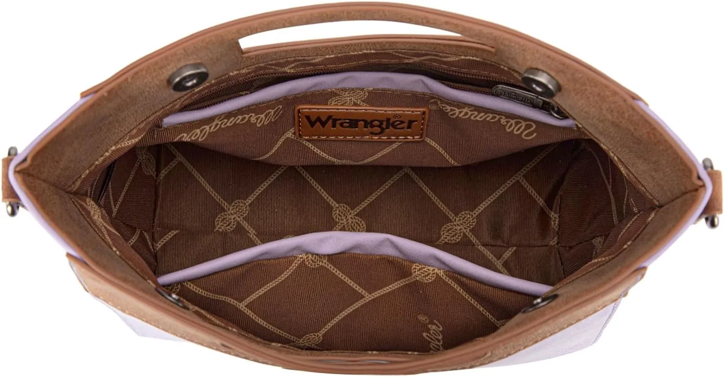 Montana West x Wrangler Small Aztec Satchel Handbags for Women with Crossbody Strap
