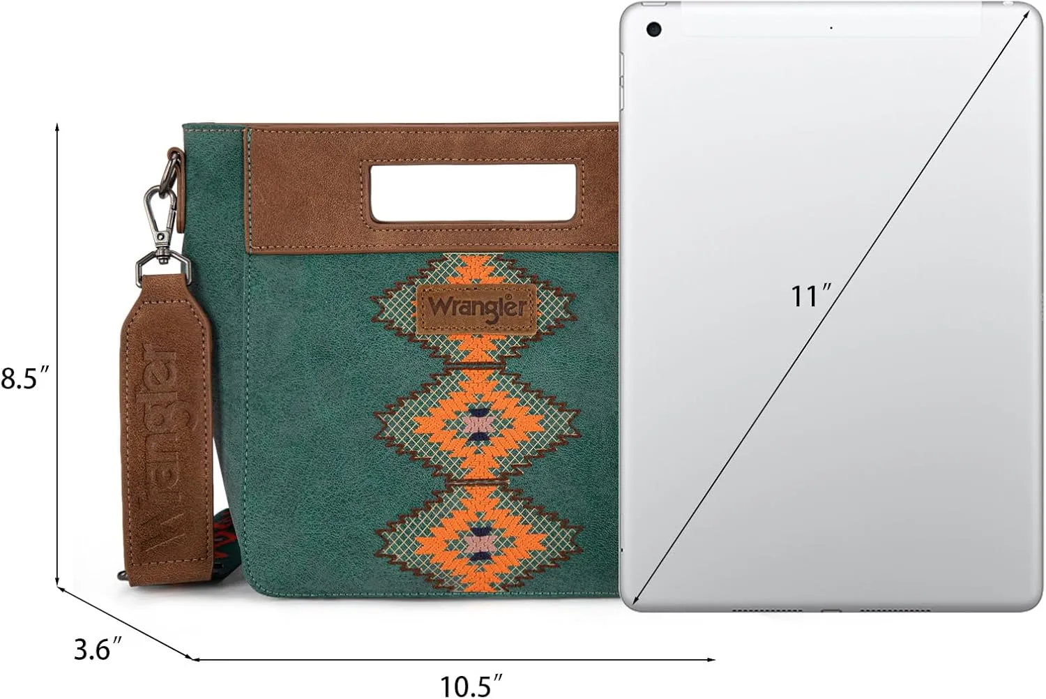 Montana West x Wrangler Small Aztec Satchel Handbags for Women with Crossbody Strap