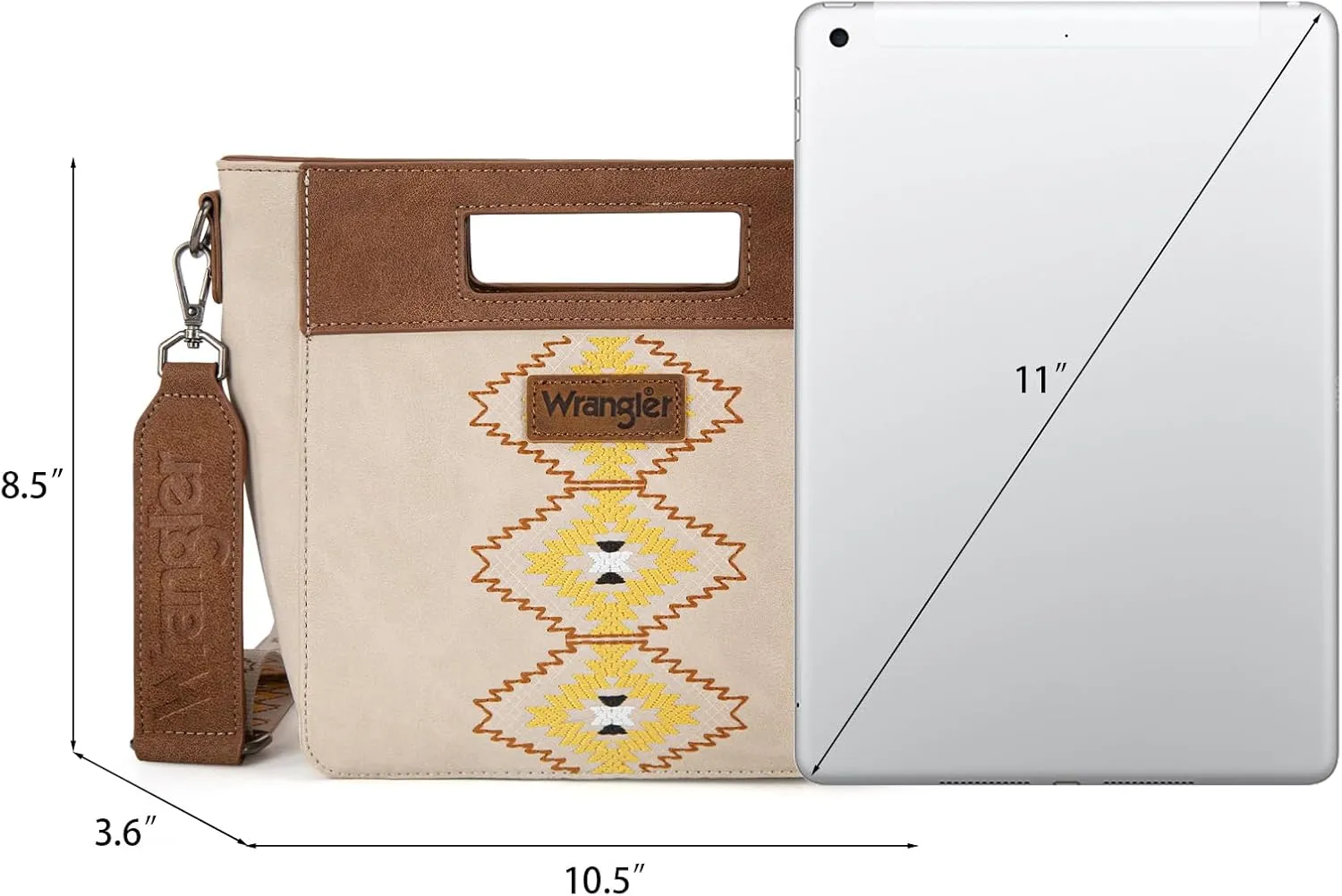 Montana West x Wrangler Small Aztec Satchel Handbags for Women with Crossbody Strap